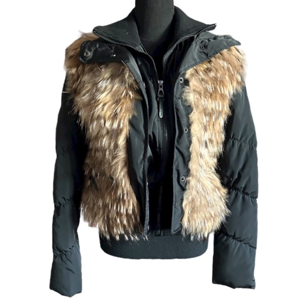 RUDSAK BROWN & BLACK FUR PUFFER JACKET 🖤🤎